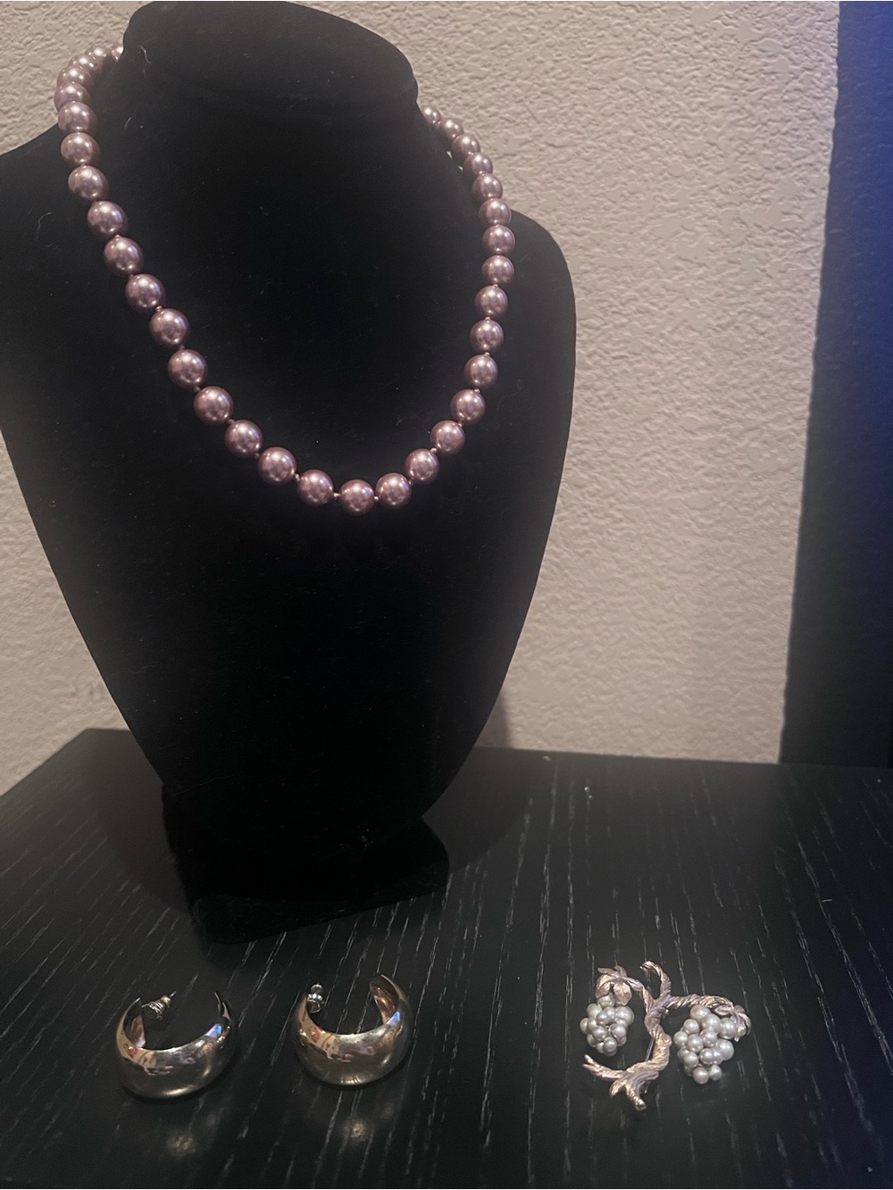 Pearl Necklace  Jewelry Set